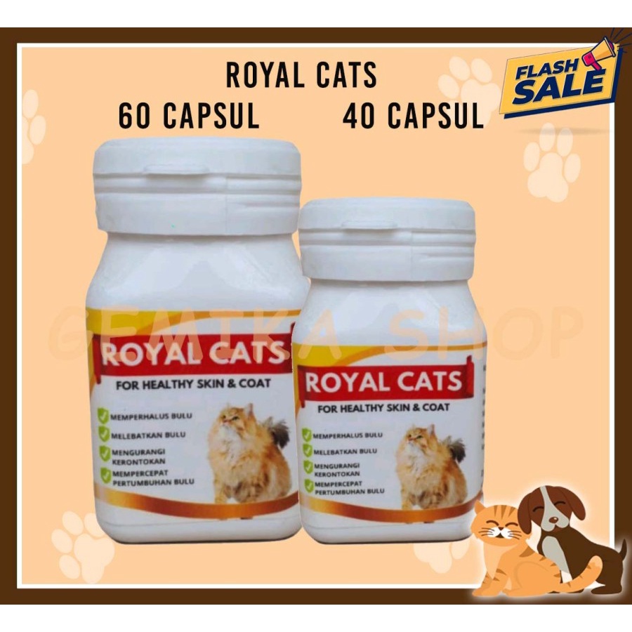 VITAMIN CAT ROYAL CAT 40 TABLET [ VITAMIN BULU KUCING ]