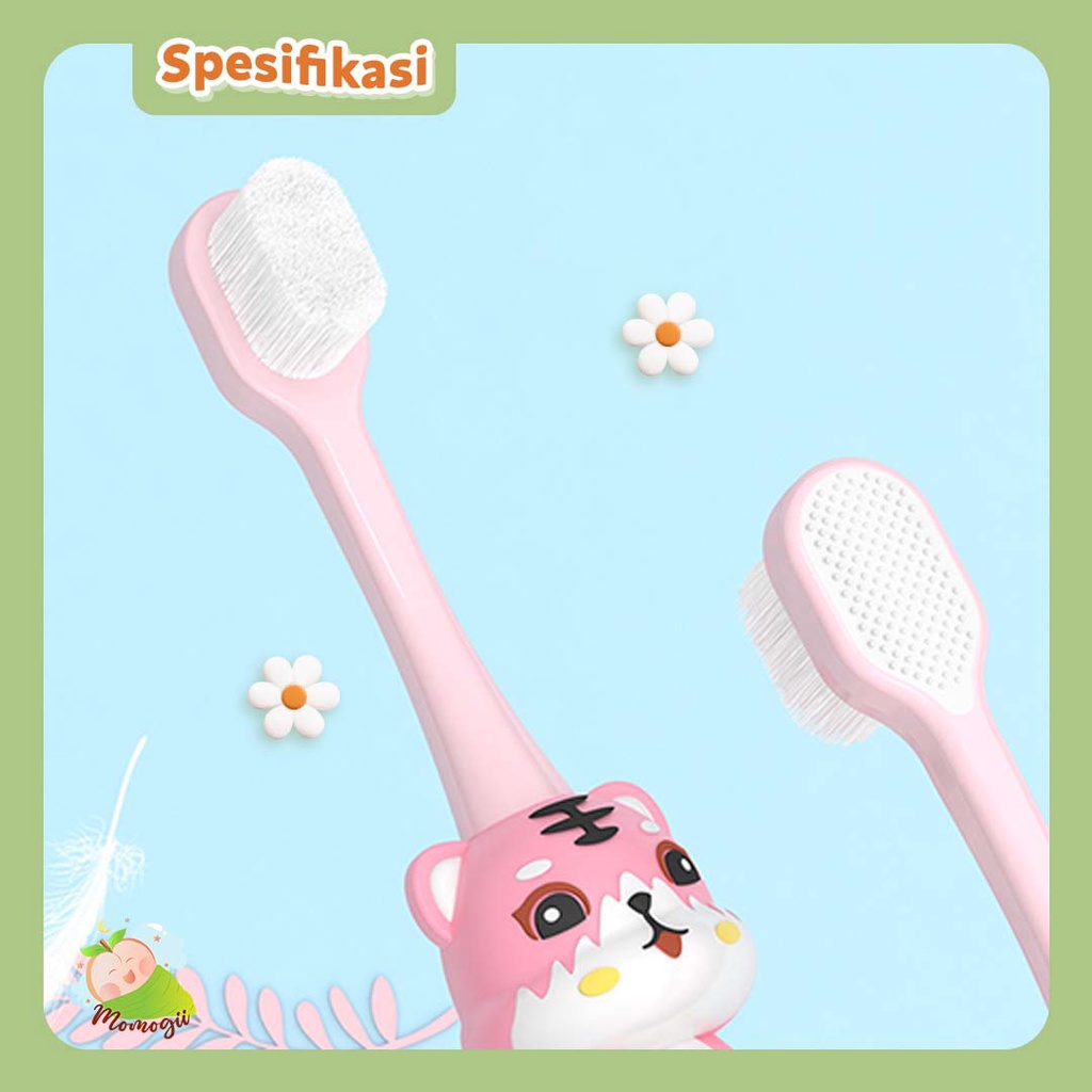 MOMOGII Sikat Gigi Anak Tooth Brush Usia 1-3 Tahun Karakter