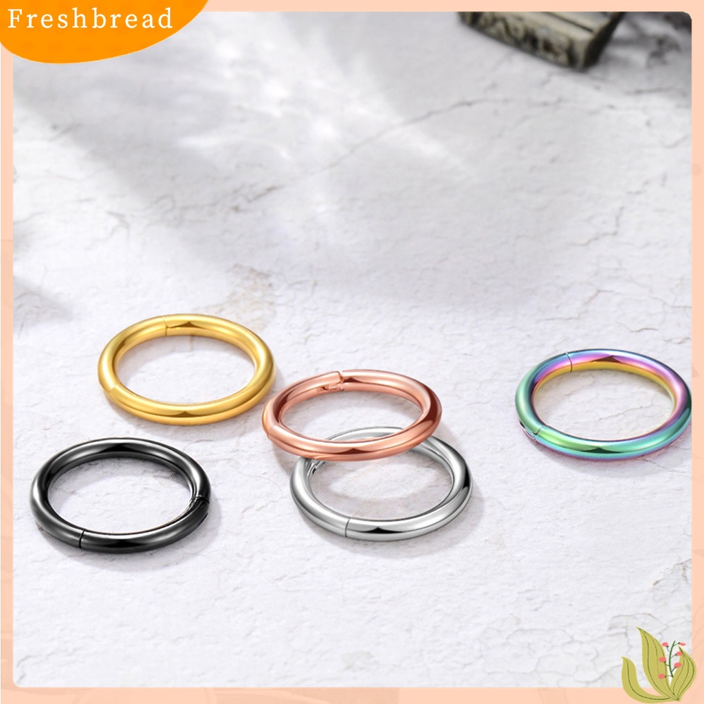 Cincin Hoop Piercing Septum Bahan Stainless Steel Untuk Hidung Bibir Telinga Dan Tubuh