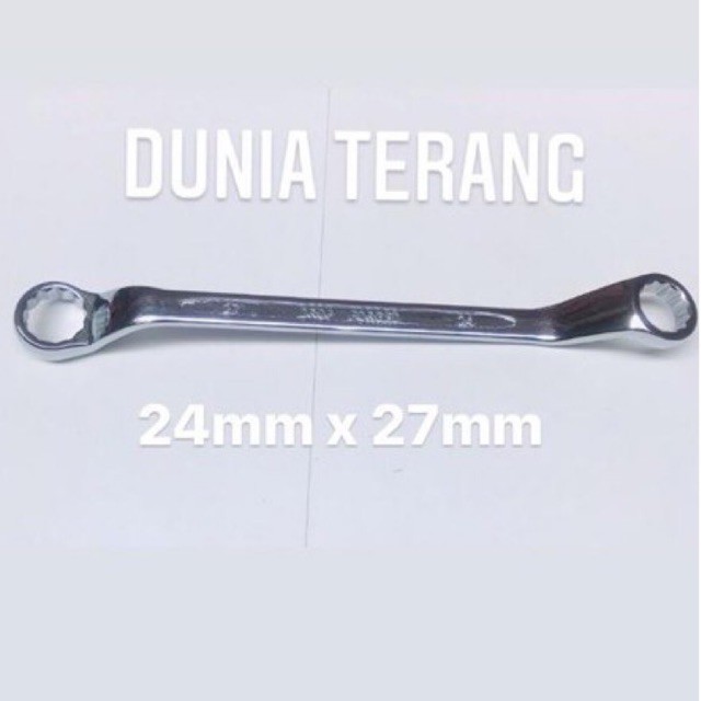 Kunci Ring ATS 24x27 mm - Kunci Ring Ring 24mmx27mm - 24 mm 27mm 25mm 27mm Konci Reng 2427 24x27