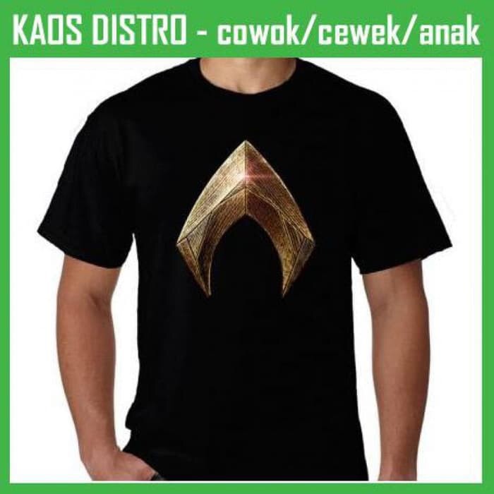 KAOS BAJU TSHIRT AQUAMAN LOGO PRINTING BESAR SUPERHERO MARVEL AVENGERS DC