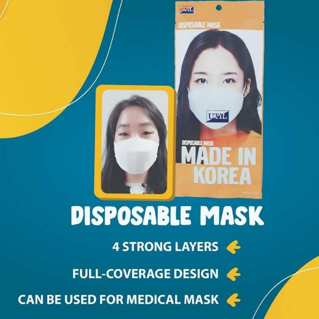 Disposable Masker 3D 4 Ply