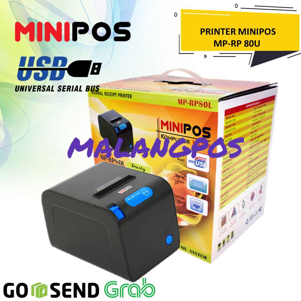PRINTER KASIR THERMAL 80MM MINIPOS MP-RP80USB/PRINTER KASIR STRUK AUTOCUTTER GARANSI 1 TAHUN