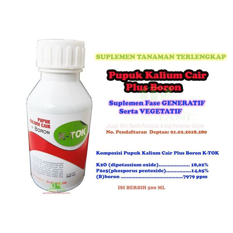 Pupuk Suplemen Tanaman Fase Generatif K-TOK 500 ML