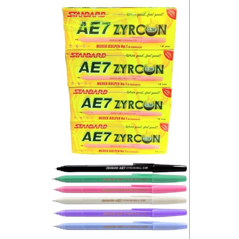 

PULPEN STANDARD AE7 ZYRCON isi 12 pcs