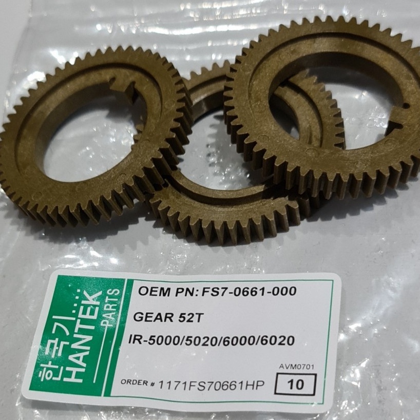 

Gear 52T Mesin Fotokopi Canon IR 5000 FS7-0661-000 Hantek Bagus