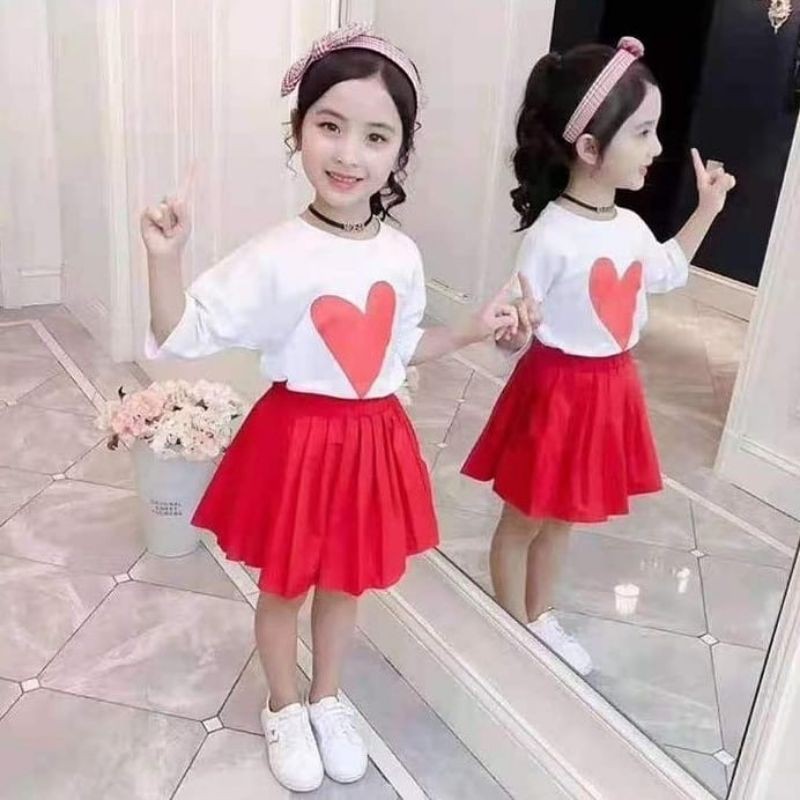 Setelan Baju Anak Cewek Import 3-10 tahun / Baju Anak Cewek Murah Impor