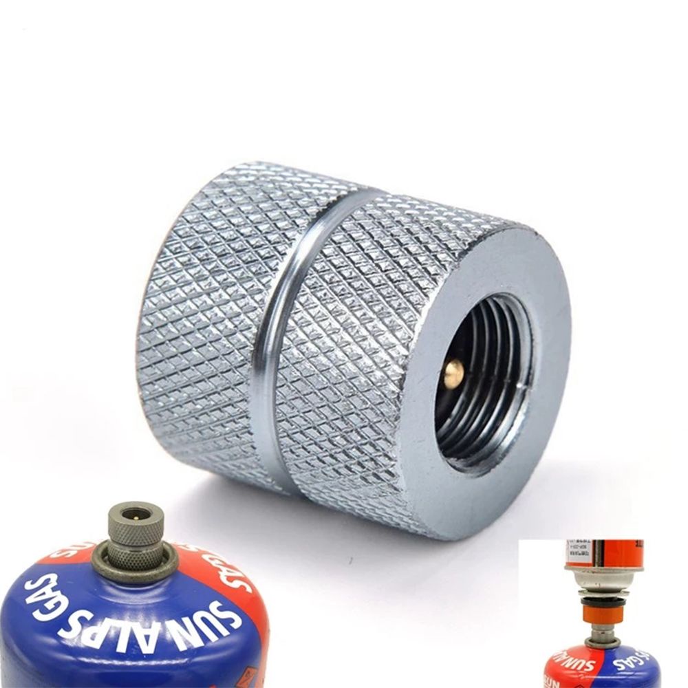 TOP Outdoor Gas Refill Adapter Connector Cartridge Butane Stove New Screw Type Valve Canister Camping Gas Nozzle