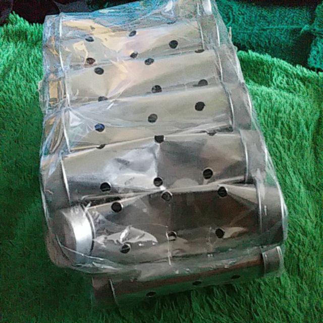 Cetakan Lontong Alumunium 4 X 15 Cm / Isi 1 Lusin 12 Pcs