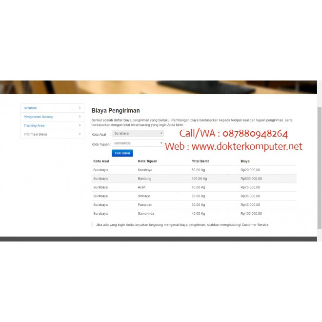 Jual Aplikasi - Program Pengiriman Barang berbasis Web Indonesia|Shopee