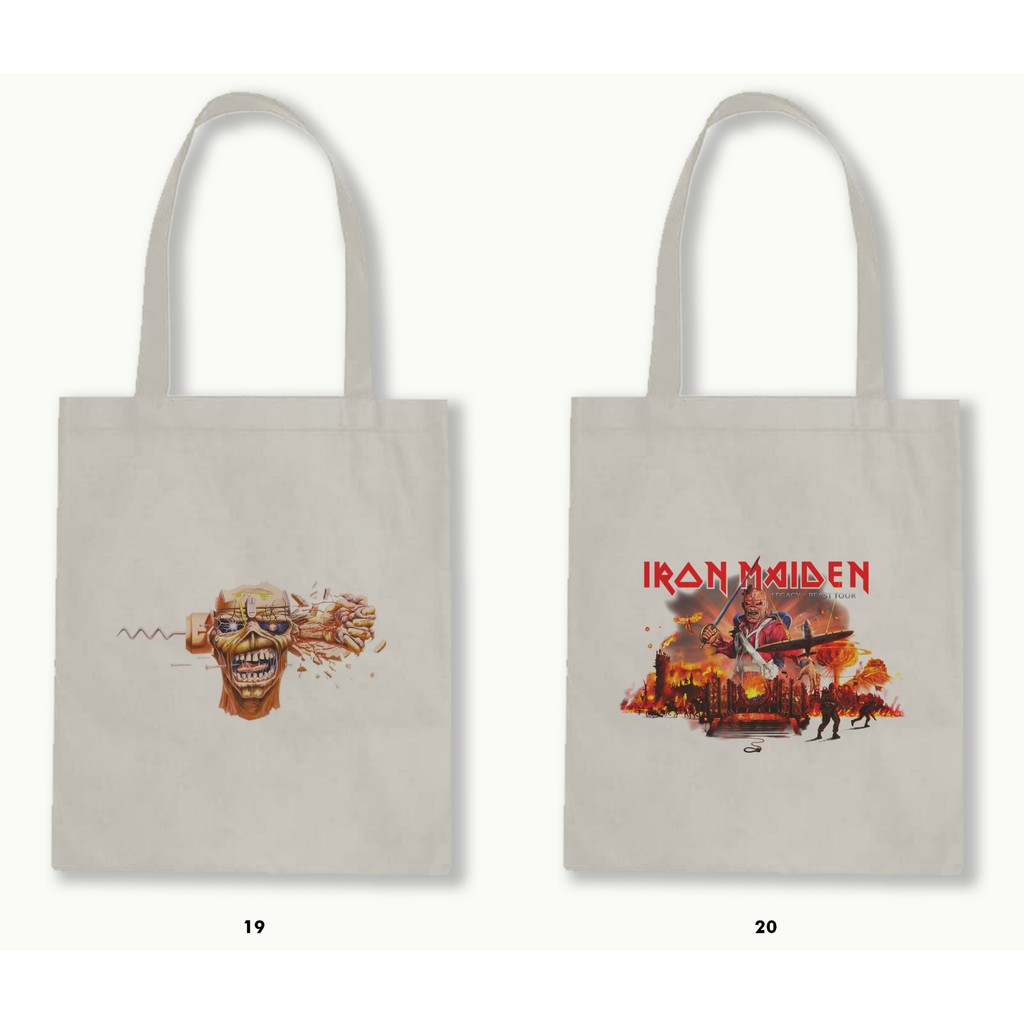 TOTE BAG BLACU - IRON MAIDEN .01