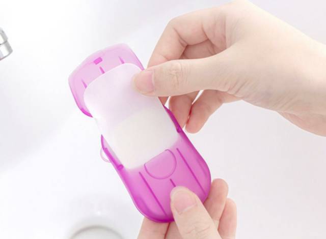 portable soap paper hand / soap paper wash