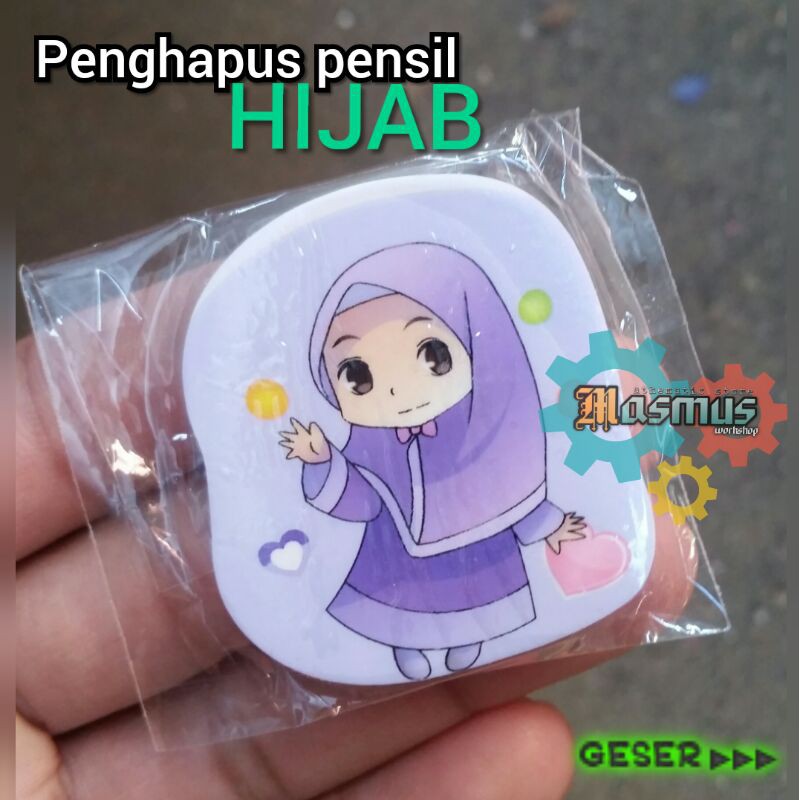 

Penghapus Karakter Hijab motif perempuan Hijab penghapus Fancy Atk murah