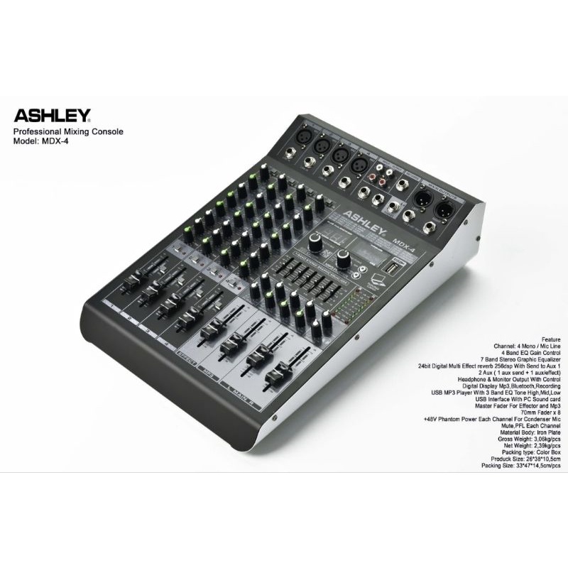 Mixer Ashley MDX 4 MDX4 ORIGINAL