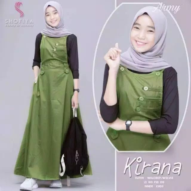 SET OVERAL KEKINIAN KIRANA SET OVERALL MOSCRAFE (No Inner) Terbaru Wanita 2021