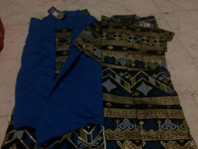 Bayar Di Tempat - Maura Couple Sania Ruffle Batik Couple