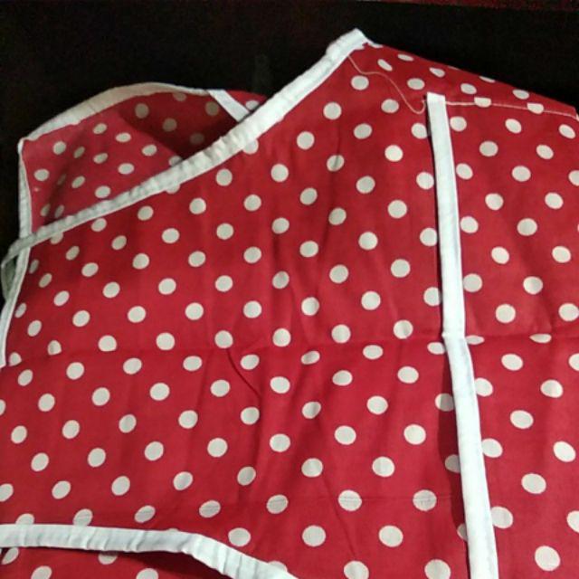 Celemek Masak Kain Motif Polkadot