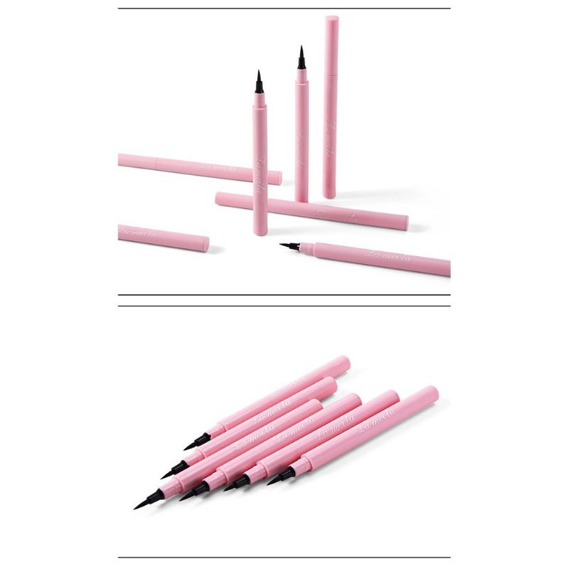 LAMEILA Eyeliner Pensil Cair Profesional Warna Hitam Anti Air Tahan Lama