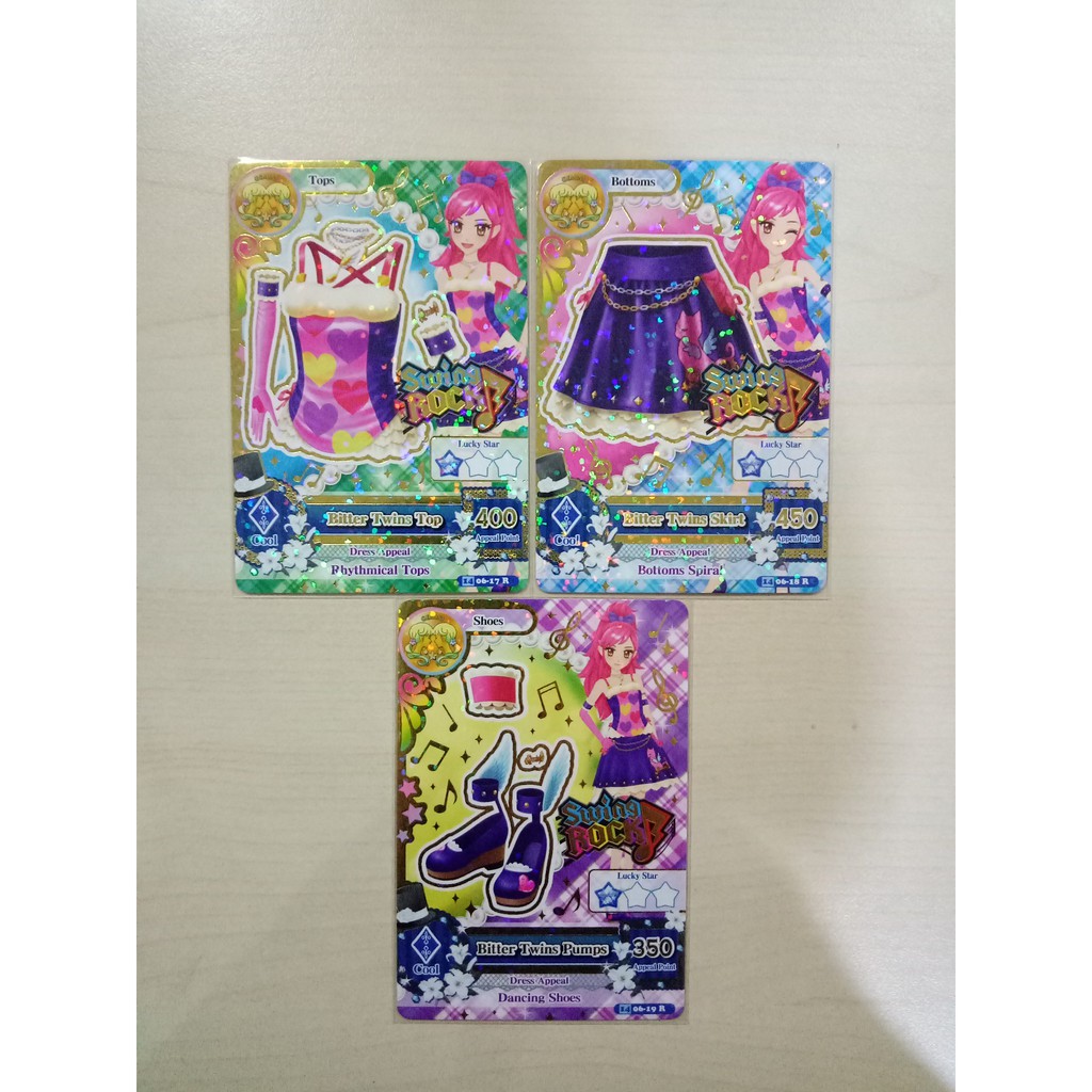 Aikatsu Rare S2V6 Bitter Twins Set