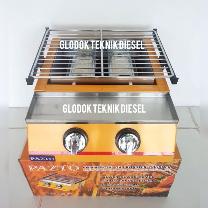 TERLARIS ALAT PANGGANG GAS 2 TUNGKU PANGGANGAN PORTABLE ORIGINAL