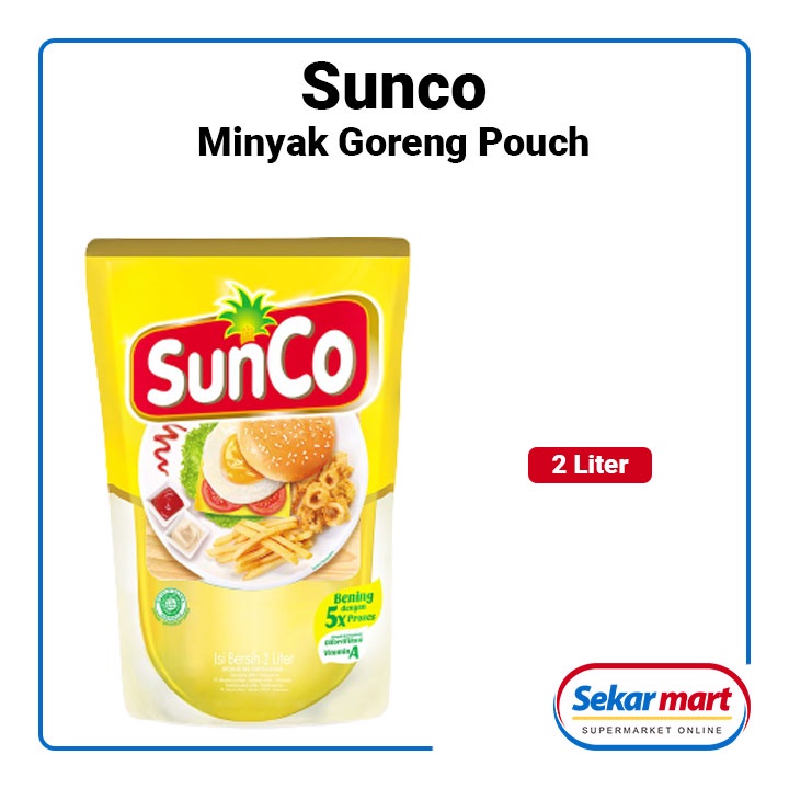 

SUNCO 2 LITER KEMASAN POUCH REFILL COOKING OIL MINYAK GORENG SUNCO 2 LITER MURAH SANCO UNTUK MAKANAN