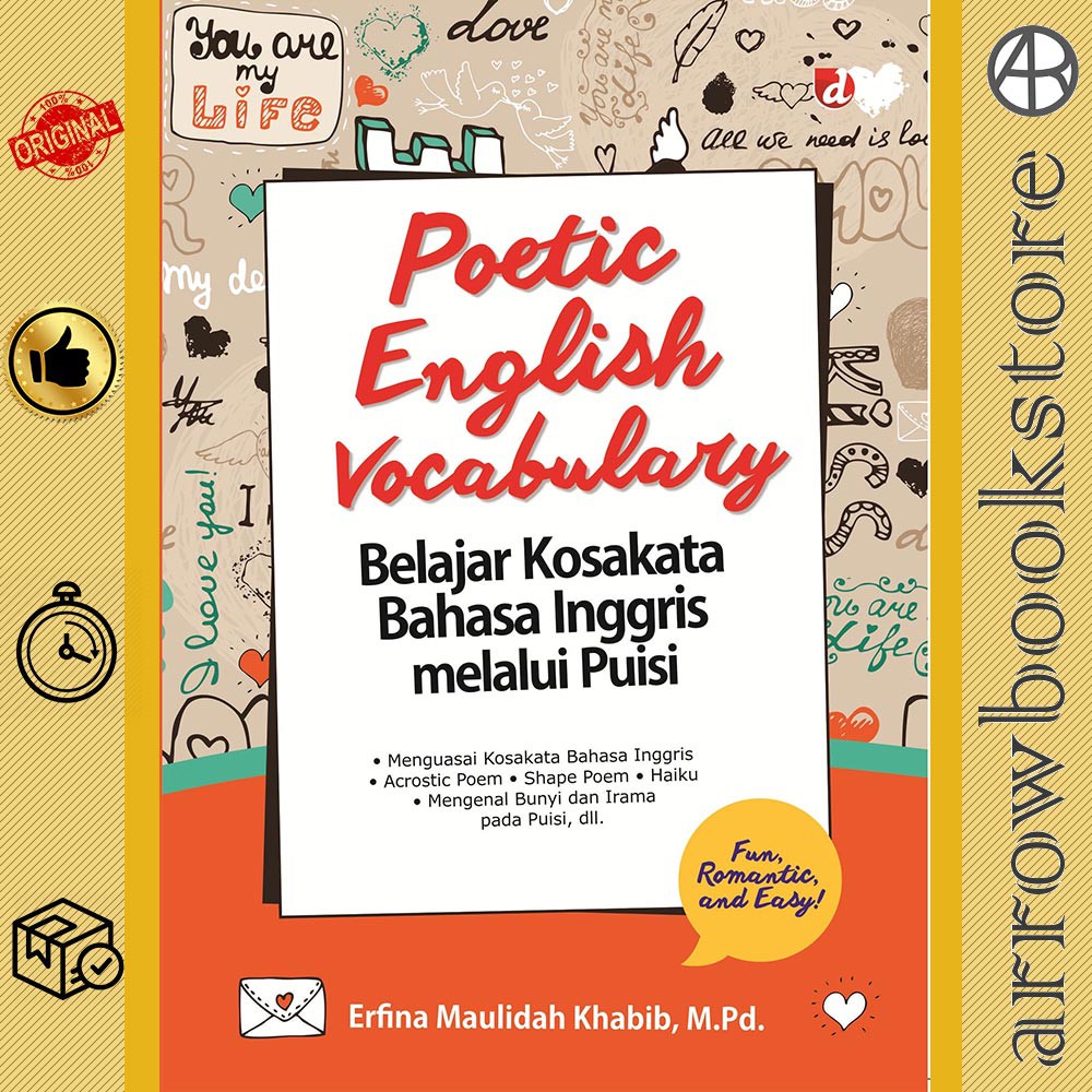 Buku Poetic English Vocabulary Belajar Kosakata Bahasa Inggris Melalui Puisi Fun Romantic And Easy Shopee Indonesia