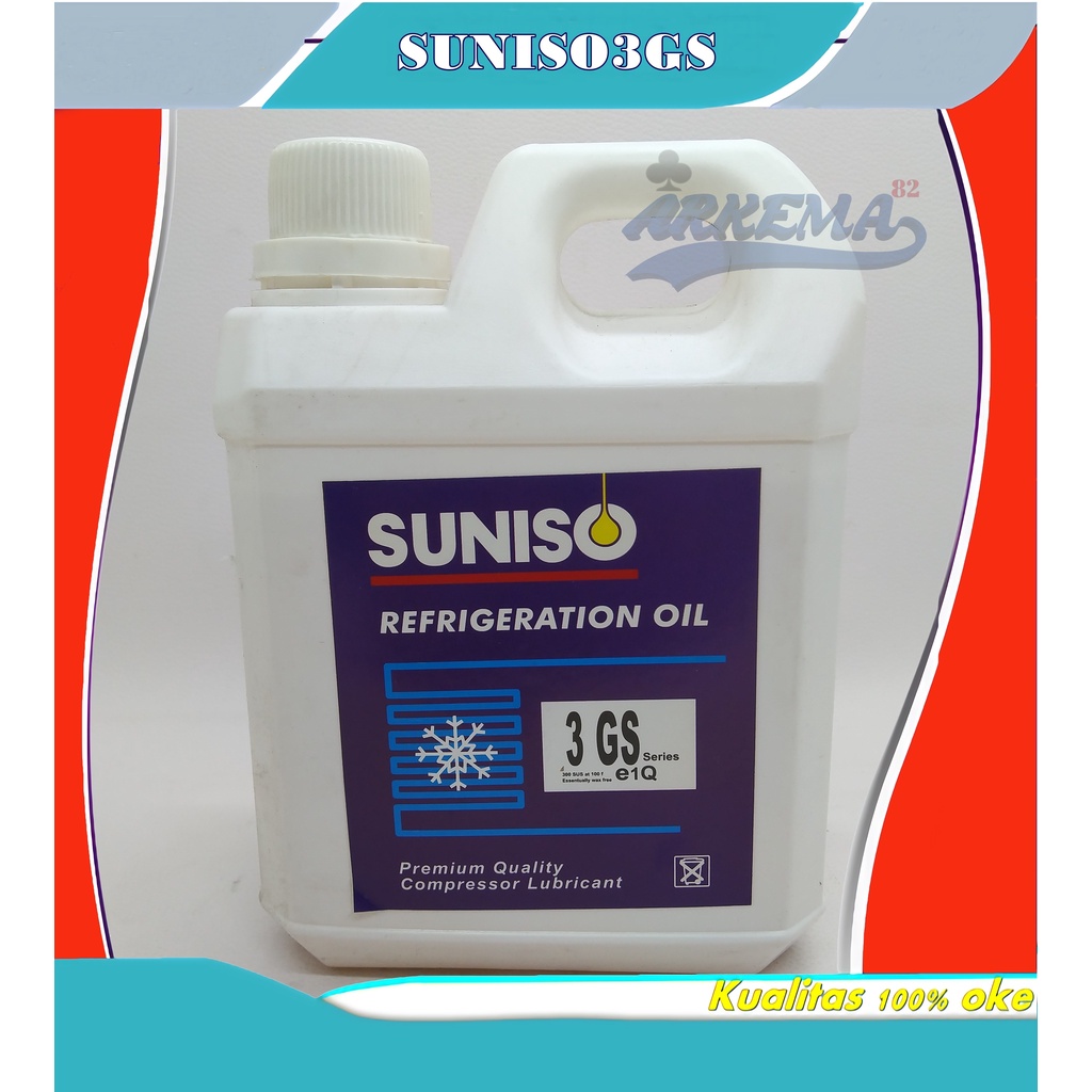 OIL SUNISO 3GS DAN 4 GS DERIGEN 1LITER KOMPRESSOR AC | OLI COMPRESSOR AC 1 LITER