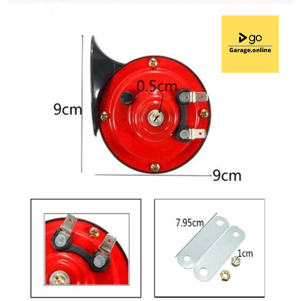 SEPASANG Klakson Keong Keras 24Volt / Horn Keong 24V  klakson TRUK BUS 24V