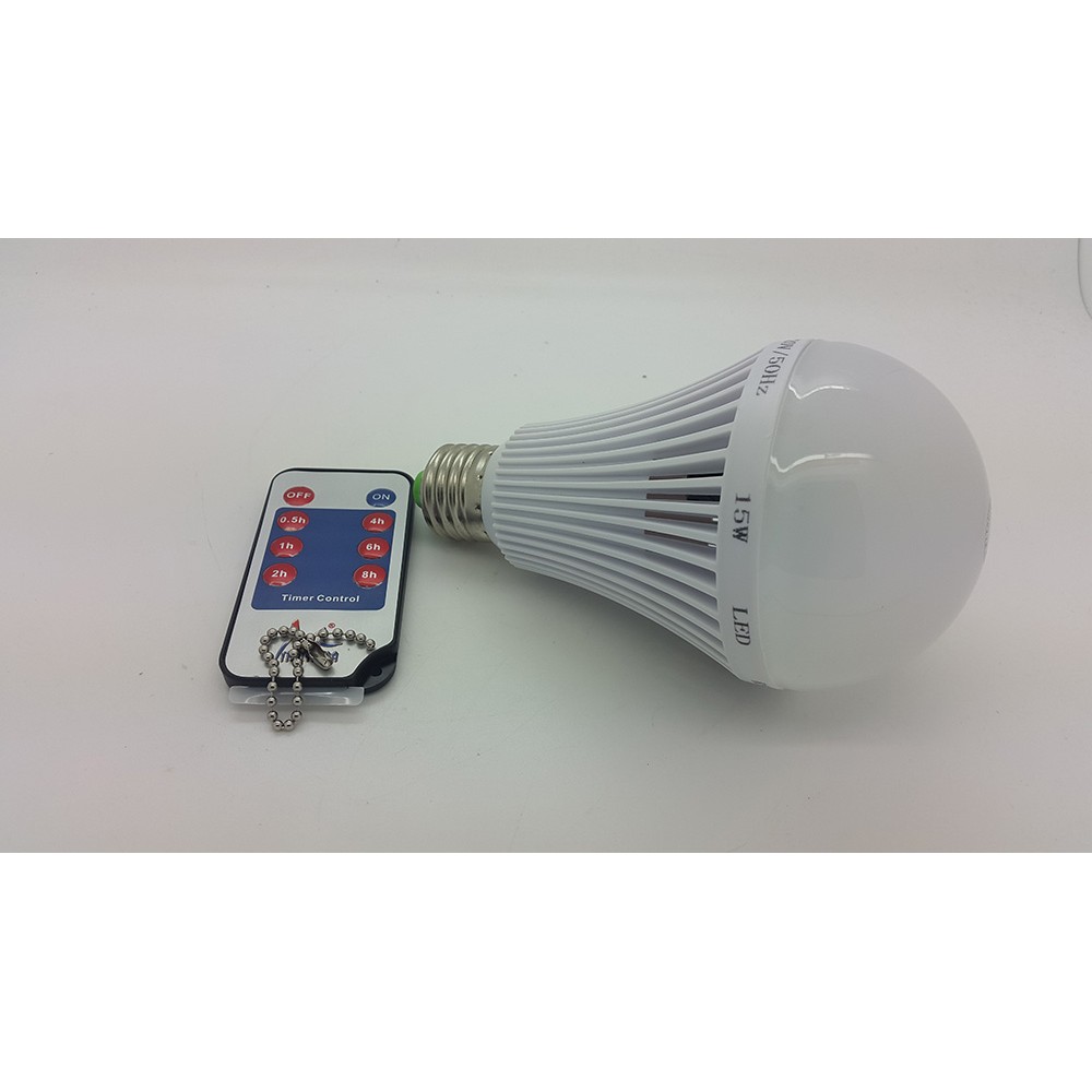 LAMPU LED 15 watt with remote control jam ( TIME CONTROL )