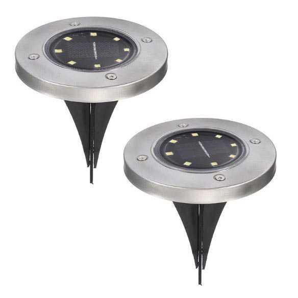 TaffLED Lampu Tanam LED Solar Outdoor 8 LED Waterproof - CL-022 ( Mughnii )