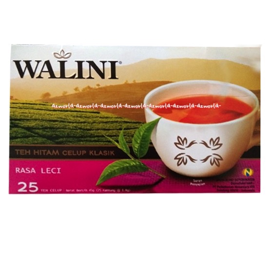 Walini Black Tea Classic Lychee Flavour 25bag Teh Hitam Walini Rasa Leci Teh Walinni Blacktea Lecy Tea