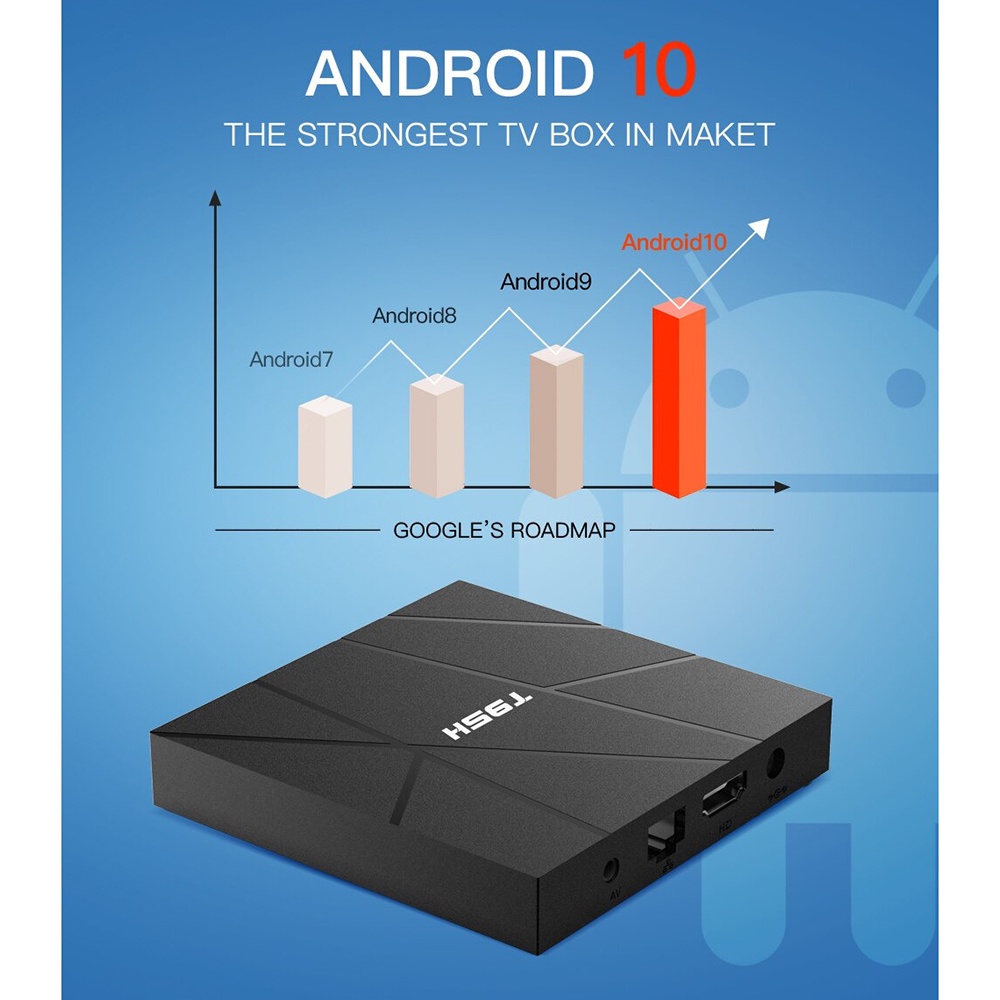 Smart TV Box 6K Android 10 2GB 16GB - T95H - LIHETUN