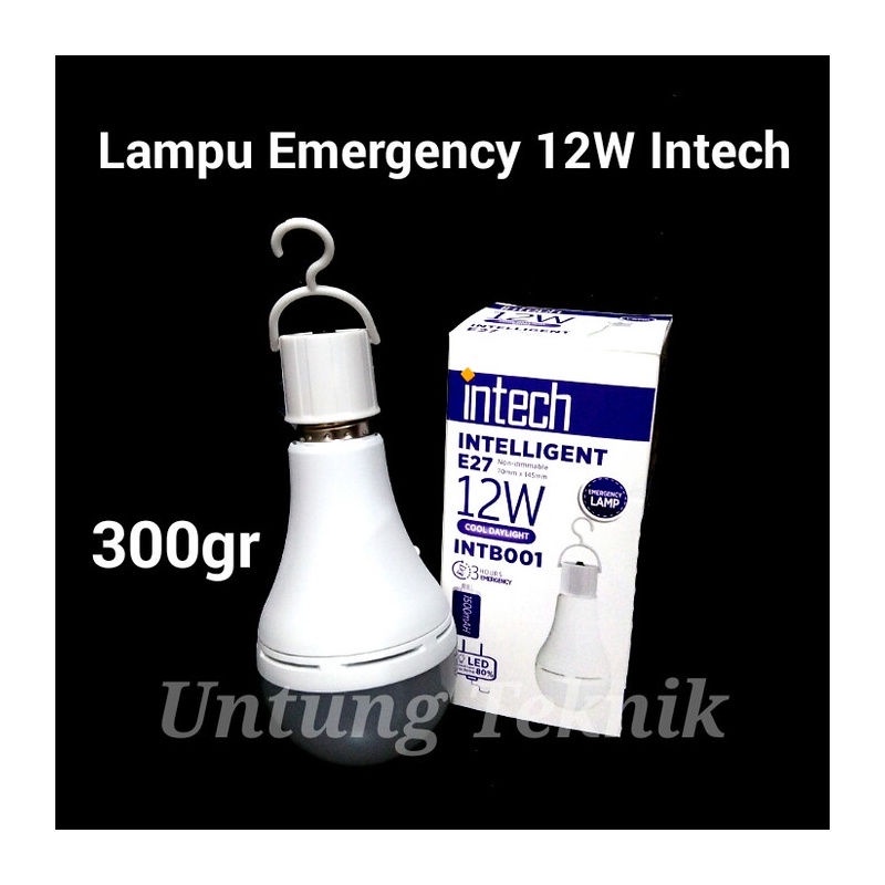 Murah In-Lite 12 watt Lampu LED Emergency E27