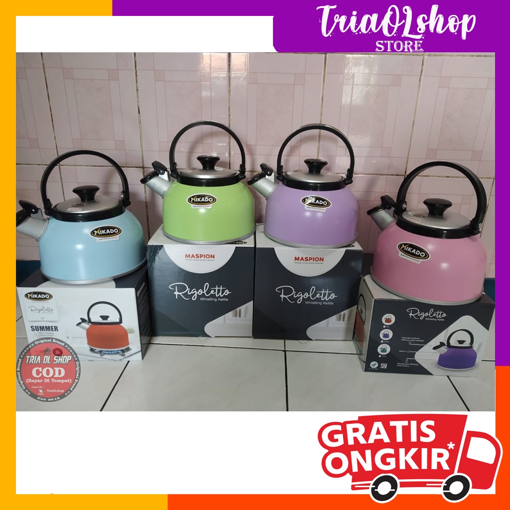 Premium (Mount) Maspion Teko Siul 2.5 Liter, 3 Liter, 3.5 Liter, 5 Liter / Teko Siul Mikado