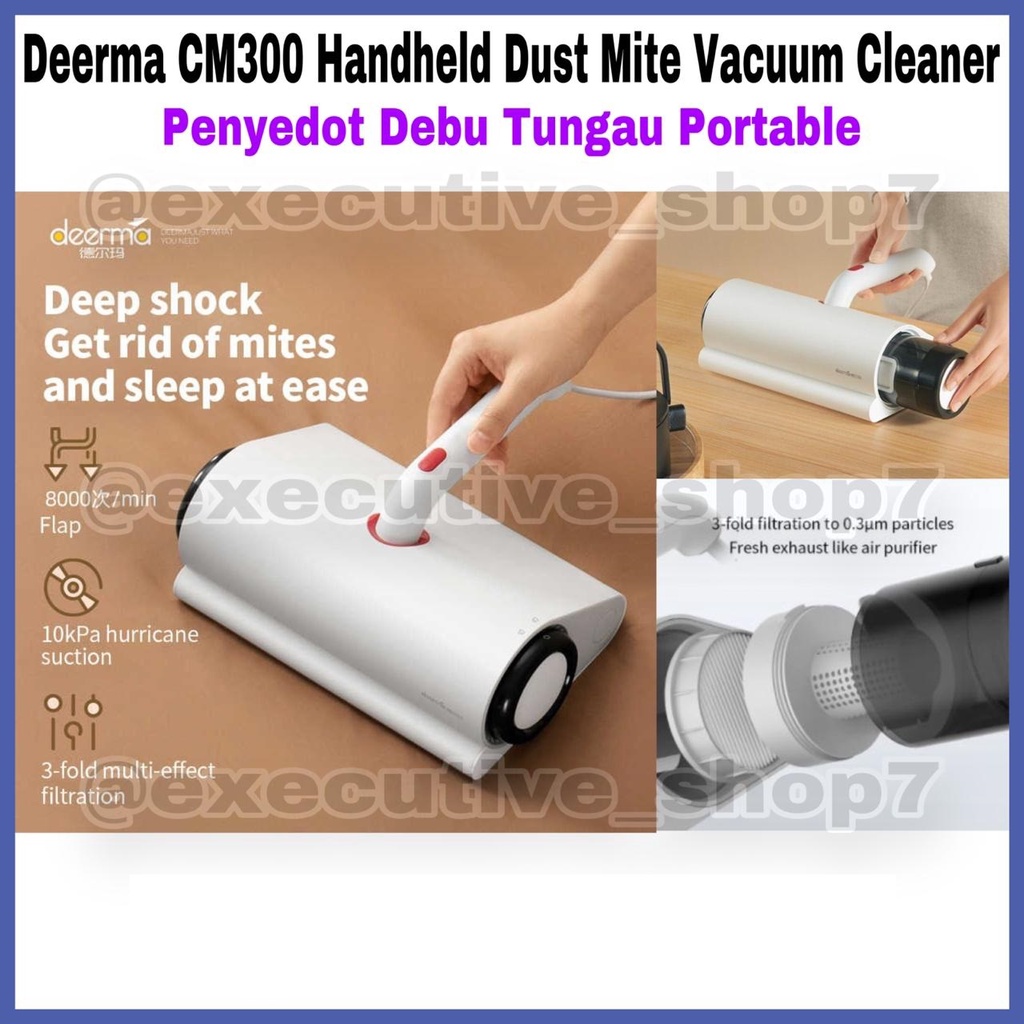 Deerma CM300 Handheld Dust Mite Vacuum Cleaner - Penyedot Debu Tungau Portable - Garansi Resmi 1 Tahun