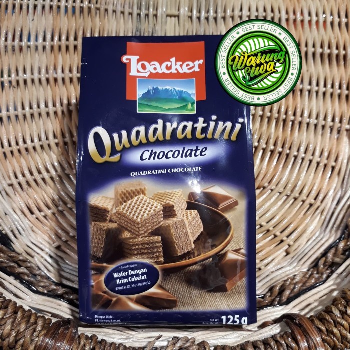 

Wafer Loacker quadratini chocolate 125 gram