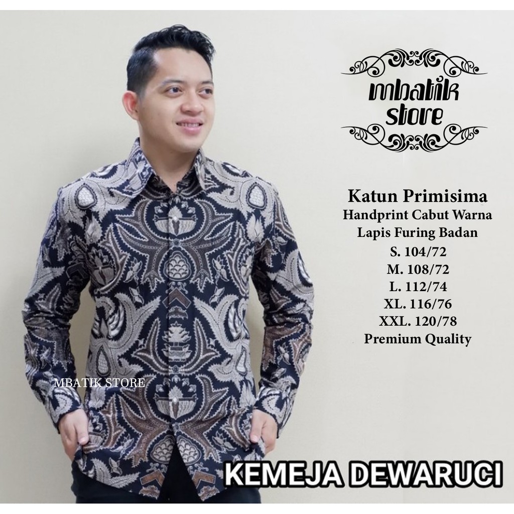 Ambarawa Kemeja Batik Pria Panjang  Full Furing by Batik Asmara