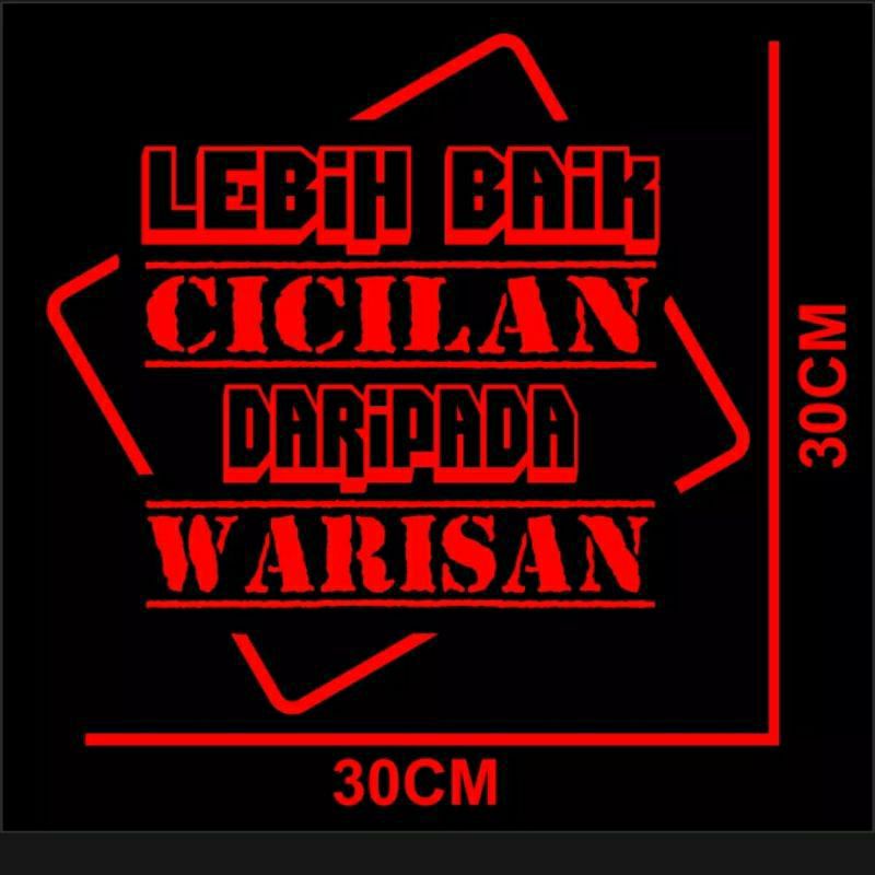stiker cutting/sticker kata2 buat di tempel di kaca/body samping mobil truck,pick up dll