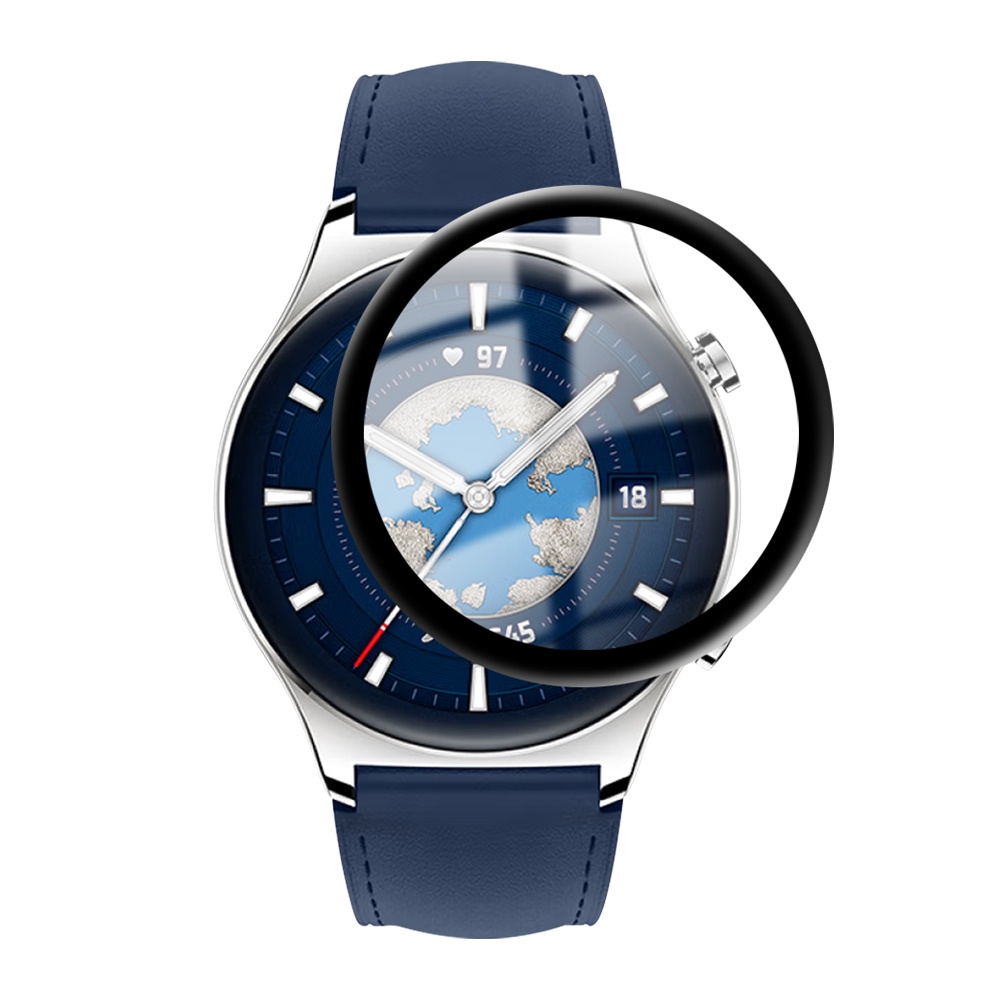 Pelindung Layar Tempered Glass HD Transparan Untuk Smartwatch Honor GS 3