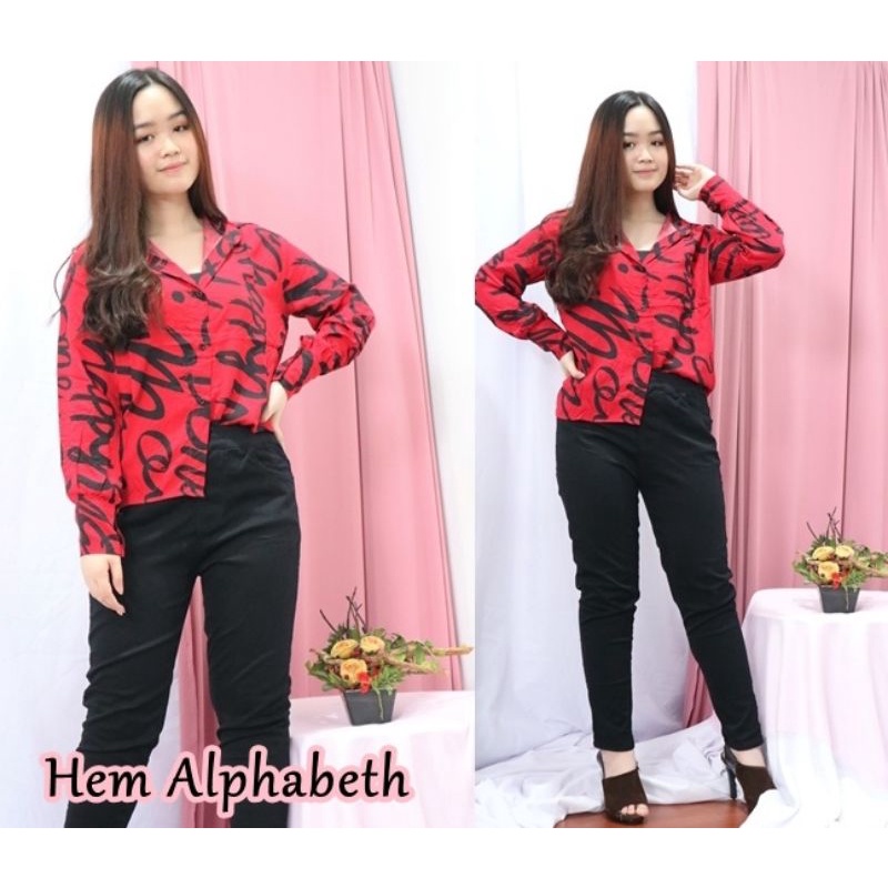 kemeja wanita/kemz/blouse/hemz/kemeja lengan panjang
