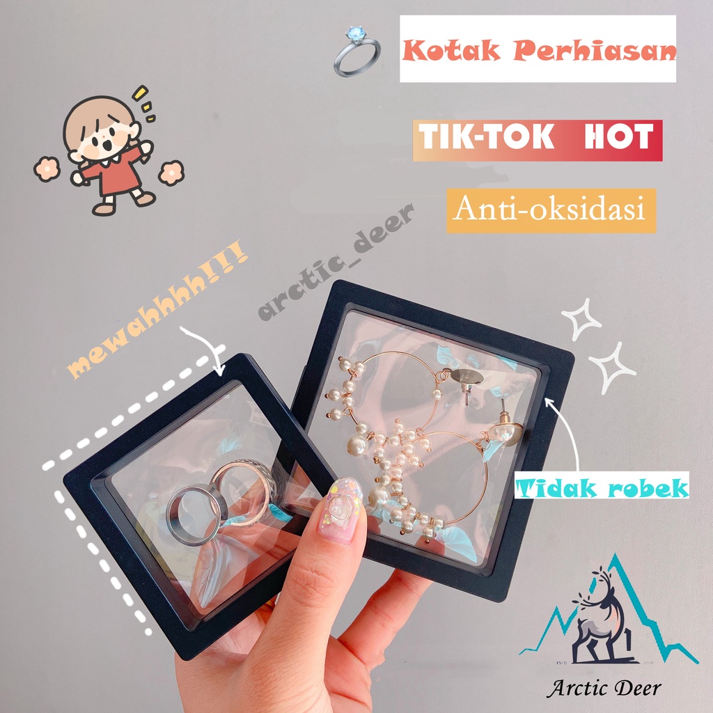 Kotak Perhiasan JEWELRY Anti-oksidasi/kotak kalung/kotak gelang/kotak anting Original Arctic Deer
