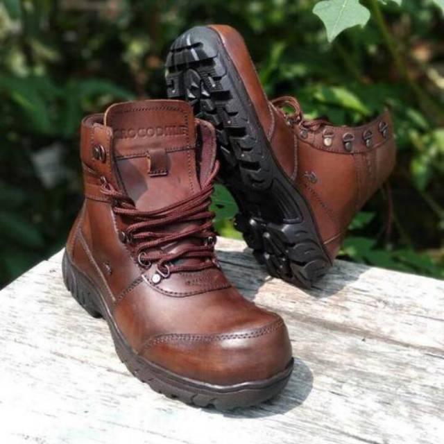  Sepatu  pria boots safety kulit  sapi asli  Shopee  Indonesia