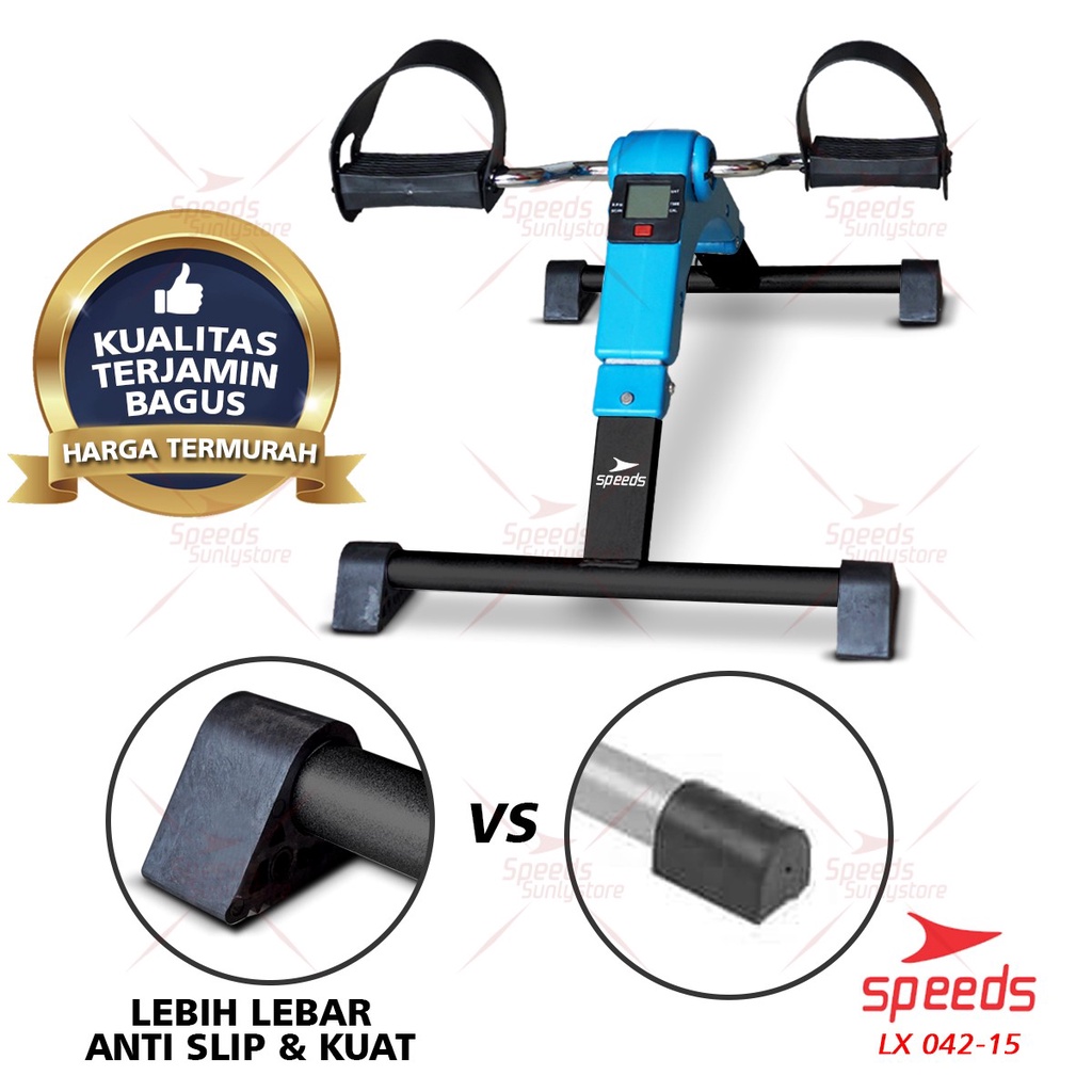 SPEEDS Sepeda Statis Terapi Portable Sepeda Statis Mini Bike Untuk Terapi Kaki Tangan Stroke 042-15
