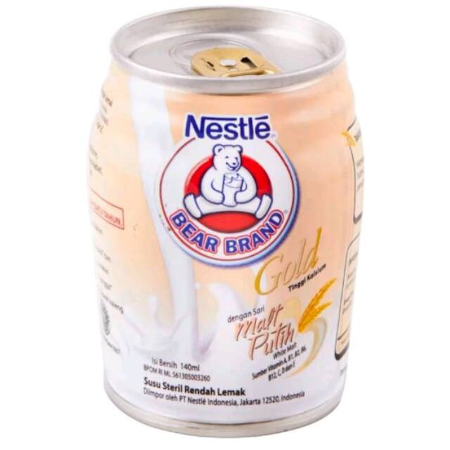 Bear Brand Susu Gold Malt Putih 140ml