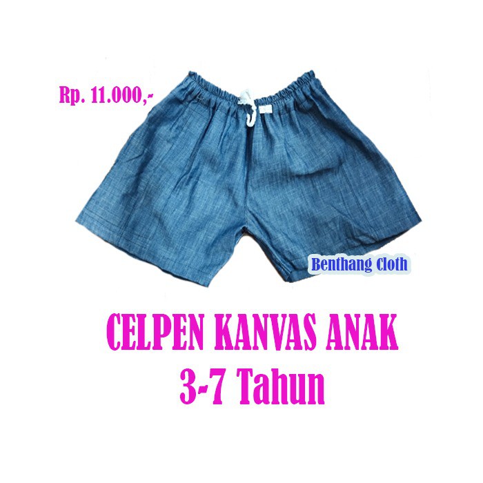 Celana anak denim kanvas