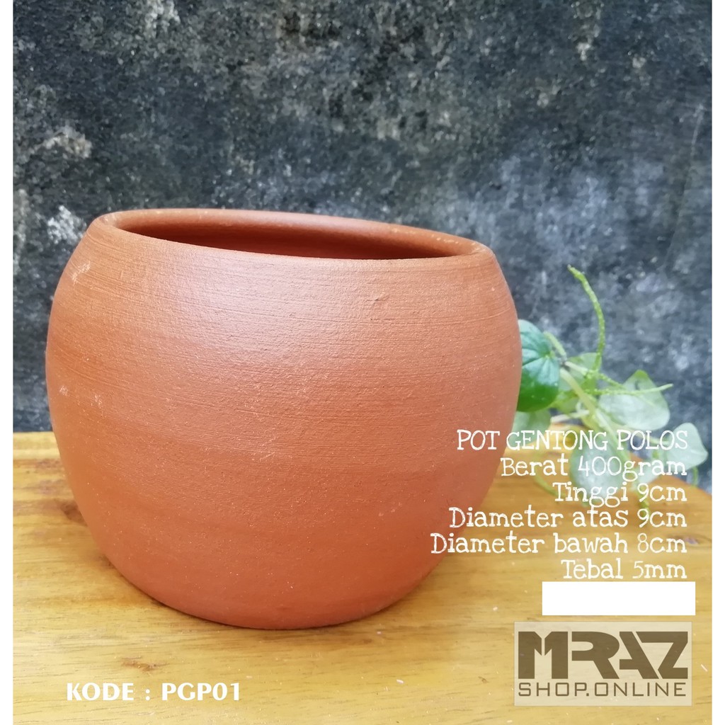 POT TANAH LIAT/POT GERABAH/POT TERACOTA/PGP01
