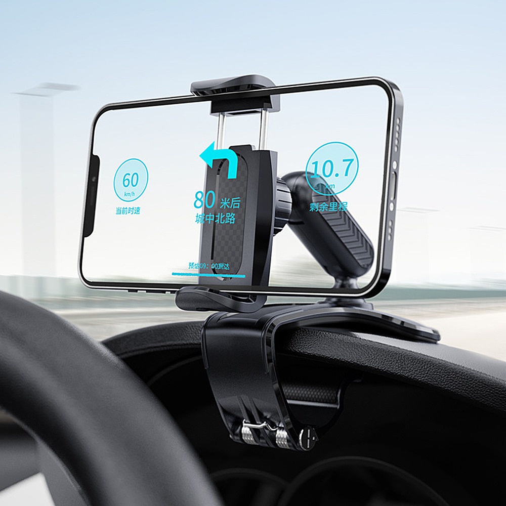 Car Phone Holder Untuk Dash Board Portable Car Holder Mount Stand GPS Klip Otomatis Smartphone Stand Bracket