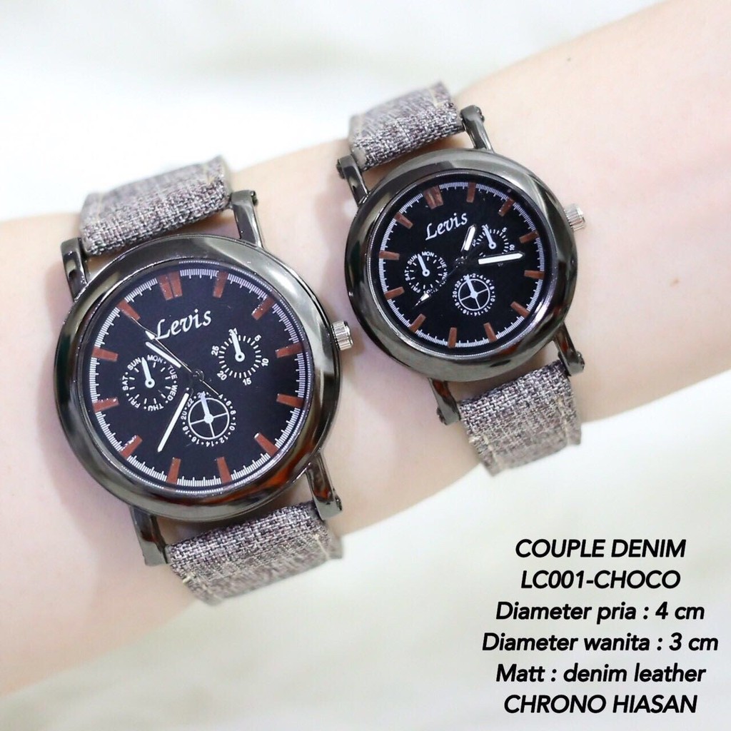 Jam Tangan Couple Kanvas LEVIS LIMITED