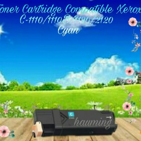 Toner Cartridge Compatible Xerox C1110 C1110b C1190 C2120 C-1110 1110b 1190 2120 Cyan