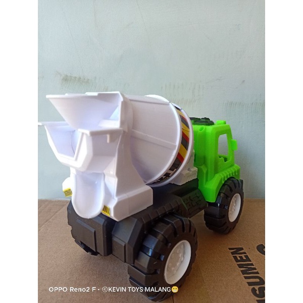 AK 86 MAINAN HEAVY TRUCK MIXER OPP / MAINAN MOBIL KONTRUKSI MOLEN SEDANG WARNA BAGUS KEVINTOYS